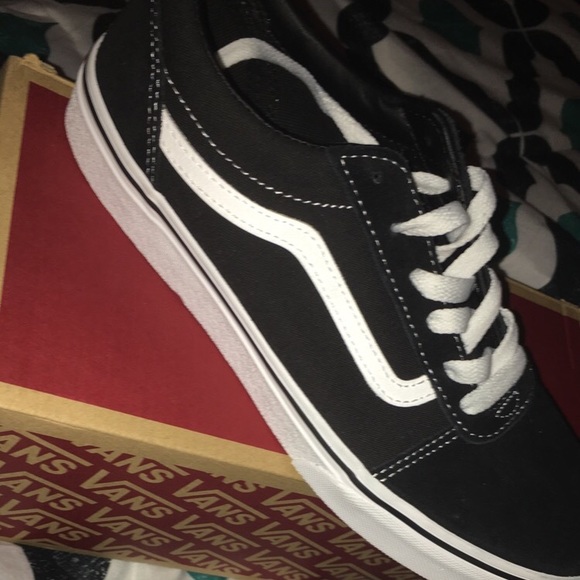 black red white vans